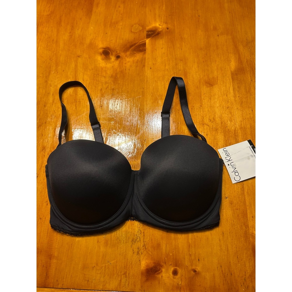 Calvin Klein Customized Lift Strapless Bra Black 34DD F3180 Full Coverage NWT - Picture 7 of 10